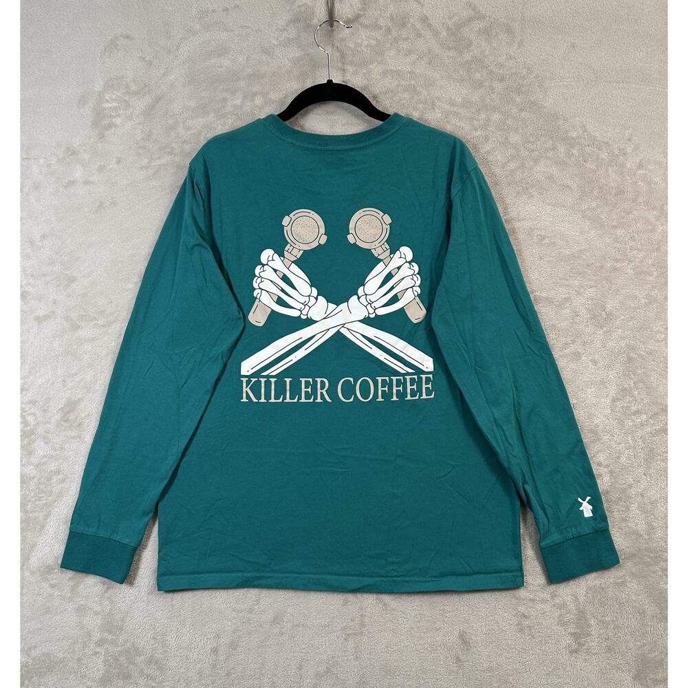 Dutch Brothers Coffee Long Sleeve Killer Coffee Tee Shirt Size XL Dutch Bros
